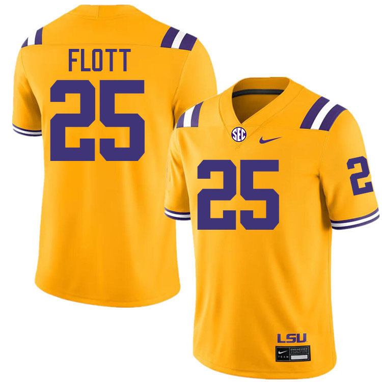 Cor'Dale Flott LSU Tigers Jersey,Louisiana State University Tigers Football Jersey-Gold